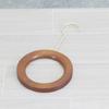 Colgador de Bufandas de Hierro y Madera Redondo, Toallero, Anillo de Madera, Perchero Abrible, Estilo Natural