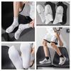 Calcetines de Fondo de Toalla Blanca para Hombre Calcetines de Media Caña Deportivos Primavera y Otoño Absorbentes de Sudor y Resistentes al Olor Calcetines de Baloncesto Calcetines Largos Profesionales para Correr