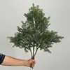 Plantas verdes artificiais, cedro, pinho, grama de primavera, plantas aquáticas, plantas para micro paisagismo, paredes de plantas decorativas, plantas em maços para inserção no solo, plantas de grama artificial estilo floresta