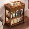 Estante de Almacenamiento Móvil para el Hogar, Estante de Almacenamiento para Juego de Té para Salón de Té, Suministros de Almacenamiento para Sala de Estar y Cocina con Carro de Almacenamiento con Cajón