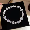 ¡Pulsera apilable de diamantes de colores! Pulsera de Calabaza con Circonita Chapada en Oro Real Estilo Coreano Estilo ins Pulsera Diseño de Nicho Joyería de Mano para Mujeres
