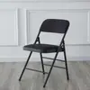 Cadeira Dobrável Moderna Casual de Metal e Ferro para Casa, Escritório, Treinamento com Encosto, Cadeira para Computador