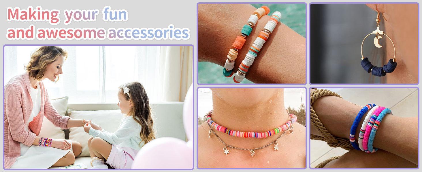 polymer clay beads for bracelets making