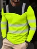Camiseta Transpirable con Estampado Digital Rayada Nueva para Hombre 2026 AliExpress Amazon Moda Camiseta Casual para Hombre