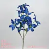 Materiales Florales Azul Niebla para Salones de Bodas, Materiales Florales de Rosa para Techos Altos, Decoración Suave para el Hogar al por Mayor, Arreglo Floral de Techo