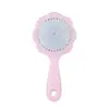 Peine Mini Pequeño de Flor con Cojín de Aire Peine Masajeador Peine Pequeño Femenino Peine de Bolsa de Aire Peine Portátil Peine para el Cabello para el Hogar
