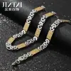 Venda Quente Transfronteiriça Amazon Aliexpress Moda Europeia e Americana Tendência Personalizado Aço Inoxidável Aço Titânio Colar Pulseira Masculina