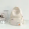 Mochila Escolar Fresca y Sencilla para Niñas, Estampado de Oso de Dibujos Animados, Adecuada para Estudiantes de Secundaria de Grados 3-6, Mochila de Alta Calidad