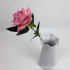 Flores Artificiais de Veludo Pequenas de Canto Cruzadas Rosa para Decoração de Casa, Arranjo de Flores de Parede Rosa para Salão de Casamento, Materiais Decorativos em Cascata