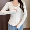 Sudadera con capucha deportiva de manga larga ajustada para Otoño e Invierno, Chaqueta corta ajustada, Cárdigan deportivo estilo americano de manga corta con ajuste a la cintura