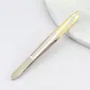 Herramientas de Belleza Clip para Pestañas Acero Inoxidable Clip para Cejas Clip para Cejas Pinzas Boca Plana Inclinada Herramientas de Belleza para Mujer Clip para Depilar