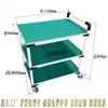 Carrito de Transferencia Antiestático con Barrera Ajustable Móvil Empujado a Mano Tubería Lean Línea de Sala Limpia Carrito Pequeño