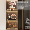 Lujo Ligero Artístico Hermoso Hombro Cerámica Florero Adorno Sala de Estar Mesa de Comedor Sentido Arreglo Floral Florero Nicho Adorno Decorativo
