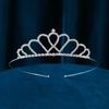 Corona de novia, vestido de novia, tocado, regalo de cumpleaños para niños, rendimiento, todo a juego, diamantes de imitación, diadema de princesa, corona al por mayor