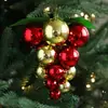 Bolinha de Natal cacho de uva artificial Bolinha de Natal Enfeite de árvore de Natal Bola de plástico Bola brilhante Bola pendurada decorativa para decoração de cena de atmosfera