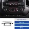 Adesivo Decorativo para Painel de Controle de Saída de Ar em Couro Camurça Modificado para Interior de Carro 14-18 Gmc 1500