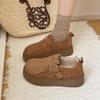 Pantuflas Birkenstock de Suela Gruesa para Mujer Otoño 2025 Nuevo Uso Exterior Baotou Media Pantufla Versátiles de Suela Blanda Cómodos Zapatos Slip-On