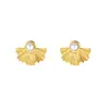 Moda Transfronteriza Elegantes Pendientes de Mariposa de Acero Inoxidable Geométricos Elegantes con Perlas Estilo Trendy Ins Pendientes de Diseño Personalizado
