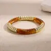 Pulsera de Punto de Hilo Acrílico Transfronteriza Europea y Americana Lujo Ligero Pulsera de Gama Alta Moda Personalizada Joyería de Mano Versátil Venta al por Mayor