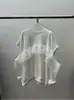 Chique Coreano Outono Novo Design de Nicho Organza Franzido Recorte Manga Longa Solta Moletom para Mulheres 3 Cores