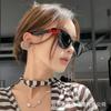 Óculos de Sol Feminino 2023 Estilo Ins Óculos de Sol Marca g Templo de Estrela Proteção Solar Óculos de Sol com Aba Óculos de Sol Atacado Estilo de Personalidade Tendência