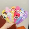 Infantil de pelúcia dos desenhos animados headband meninas bonito princesa cocar bebê faixa de cabelo outono einverno novo super bonito acessórios de cabelo