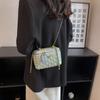 Bolso pequeño de hombro cruzado de nicho de moda popular de este año para mujer 2022 nuevo bolso cuadrado pequeño estilo Chiang de lana con cadena pequeña