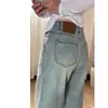 Jeans de Pierna Ancha Color Claro para Mujer Forma de Pera Primavera y Verano Nueva Llegada Chica Gordita Talla Grande Sueltos Adelgazantes Pantalones Rectos