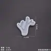 Molde de Silicona para Colgante de Resina de Cristal DIY Adornos de Animales Hechos a Mano Gatito Nota Musical Copo de Nieve Delfín Hipopótamo Colgantes
