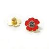 Insignia Broche Flor de Amapola Conmemorativa Exclusiva Transfronteriza Broche de Mariposa Estilo Amazon Pin de Flor de Amapola