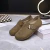 Zapatos Birkenstock Cómodos de Suela Blanda para Mujer para las Cuatro Estaciones, Zapatos Casuales Retro sin Cordones de Suela Plana, Transpirables, Antideslizantes, Versátiles