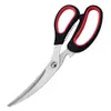 Tesoura de cozinha coreana para faca, tesoura de churrasco de aço inoxidável coreana para churrasco, bife, tesoura multifuncional
