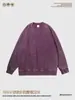 Sudadera con capucha unisex de peso pesado, cuello redondo, forro polar, 350 g, lavada, manga larga, holgada, para otoño e invierno, marca de moda, talla grande, personalizada