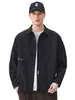 Ropa para Hombre Fengshe / Camisa de Manga Larga para Hombre con Cuello de Solapa y Bordado de Letras, Chaqueta Camisa Casual Retro Japonesa, Nuevo Modelo 2026