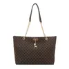 Moda Retro Nova Bolsa Feminina 2026 Primavera Versátil Casual Grande Capacidade Bolsa Tote Bolsa de Ombro com Corrente Feminina