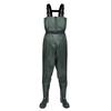Pantalones Impermeables de Nylon de una Sola Pieza Zapatos de Agua Pantalones de vadeo Transpirables Pantalones de Agua Media Pierna Correa para Pescar Pantalones de Lluvia Horquilla de Cuero