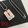 Nuevos Collares Personalizados de Acero de Titanio que No se Desvanecen para Hombres y Mujeres, Accesorios de Moda Versátiles de Marca Hip-Hop Trendy, Cadenas para Suéter de Pareja