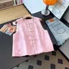 Garantía de Calidad Seda Real Antienvejecimiento Mediana Edad Nuevo Estilo Chino Jacquard Cuello Redondo Corte Ajustado Chaleco Diario Botón de Rana Chaleco Superior Mujer