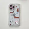 Pegatina de Flor de Dibujos Animados Adecuada para Funda de Teléfono Móvil Apple 16Promax Iphone15 Linda 14/13P Anticaídas