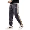 Pantalones de Pana para Hombre 2026 Invierno Sueltos Con Felpa Térmica Pantalones Deportivos Gruesos Casuales Largos Joggers con Puños Elásticos