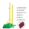 Soporte para poste de bádminton poste de voleibol soporte para red estándar interior exterior A cuerpo de caja de hierro fundido sección alta rellena portátil