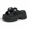 Sandalias de Lazo para Mujer, Estilo Francés, Nueva Moda Verano 2026, Zapatos de Plataforma para Exteriores, Sandalias Versátiles de Suela Gruesa para Aumentar la Altura