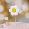 Nueva Decoración Creativa para Pastel de Nube Blanca Nube Multicolor Globo Aerostático Tarjeta para Pastel Decoración de Fiesta