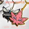 Llavero de Flor de Cerezo Europeo y Americano Transfronterizo Aleación de Zinc Americana Chica Rosa Lindo Llavero de Metal Personalizado Venta al por Mayor