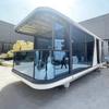 Nova Cápsula de Nave Estelar Janela do Chão ao Teto Moderna Recipiente Cabine de Transformação Atividades de Turismo de Campo Casa Flutuante Pré-fabricada