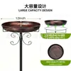 Amazon Transfronterizo Nuevo Soporte Metálico para Bebedero de Pájaros de Exterior Comedero para Pájaros Jardín Patio Comedero de Piso Arte de Hierro