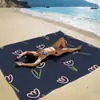 Esterilla de playa transfronteriza, secado rápido, resistente al agua, esterilla a prueba de humedad, esterilla de picnic para exteriores, manta de camping