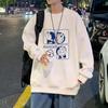 Suéter de Dibujos Animados Doraemon para Hombre Otoño e Invierno Calle Alta Ins Marca de Moda Base Japonesa Forrado de Polar Sin Gorro Holgado Estilo Hong Kong