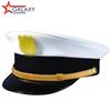Fábrica de Chapéus de Aba Larga Chapéu de Marinheiro Chapéu de Marinheiro Chapéu de Capitão Estrangeiro Chapéu Branco de PVC de Aba Larga