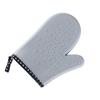 Guantes de silicona con lunares de borde corto para hornear, guantes de algodón de dos dedos gruesos para microondas, cocina, aislamiento térmico